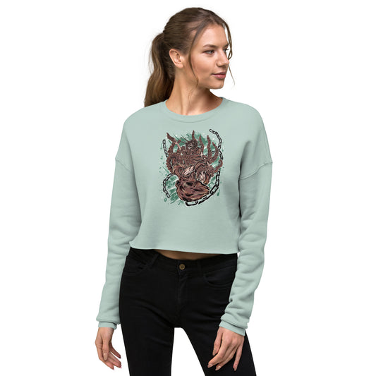 Women's P11NK 'Burn Out' Crop Sweatshirt