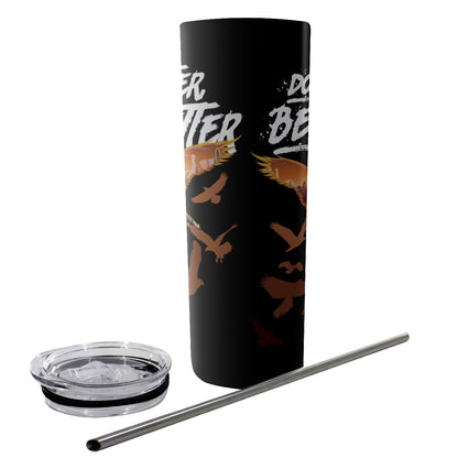 PhillyBirdGang Gaming Glitter Tumbler With Stainless Steel Straw