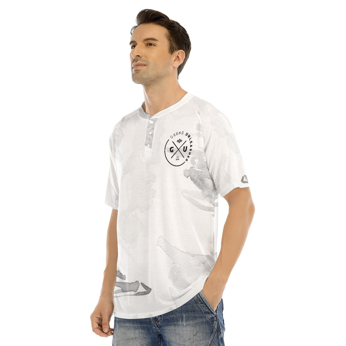 Men's All Over Print Short Sleeve Raglan T-shirt