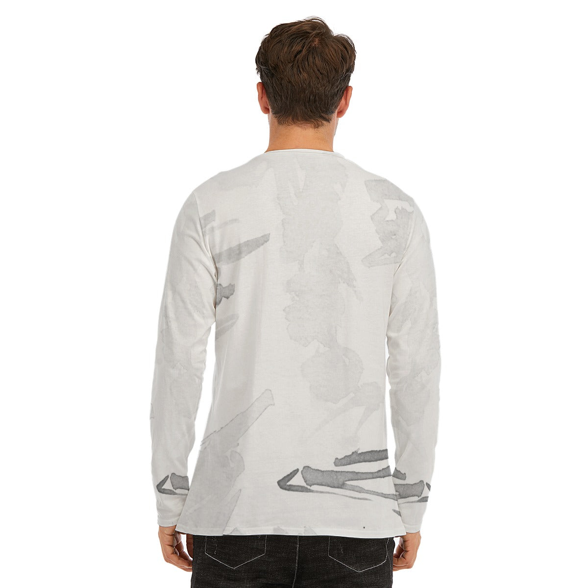 Adult All Over Print Cotton Long Sleeve T-Shirt