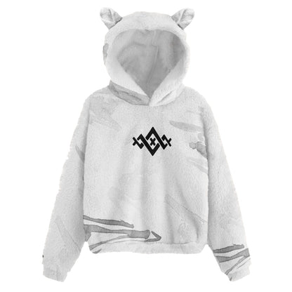 Youth All Over Print Borg Sweatshirt With Ears