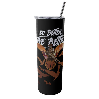 PhillyBirdGang Gaming Glitter Tumbler With Stainless Steel Straw