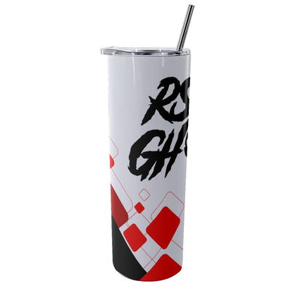 RS ITz Ghost AOP 20oz Glitter Tumbler With Straw
