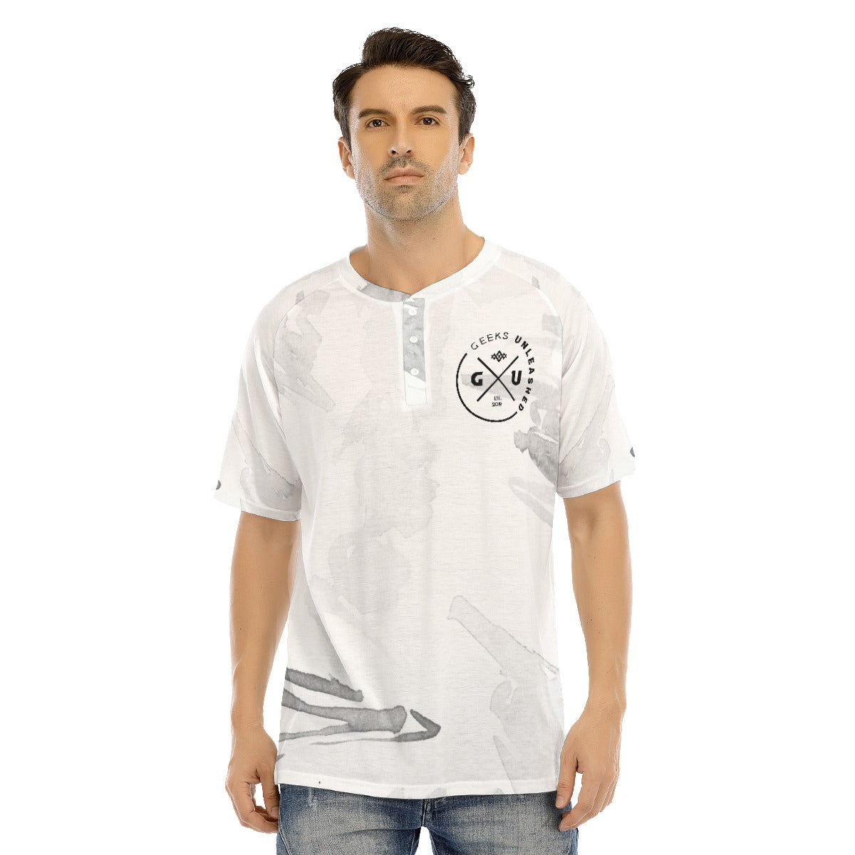 Men's All Over Print Short Sleeve Raglan T-shirt