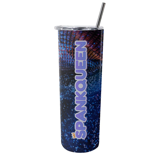 SpankQueen AOP 20oz Glitter Tumbler With Straw