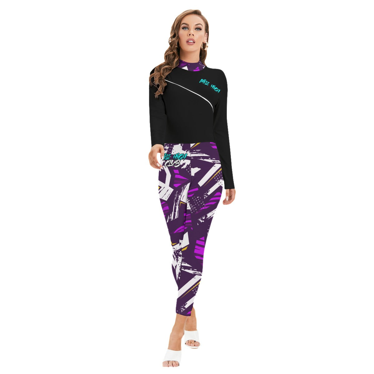 Mile High Gaming Women's AOP High-Neck Jumpsuit
