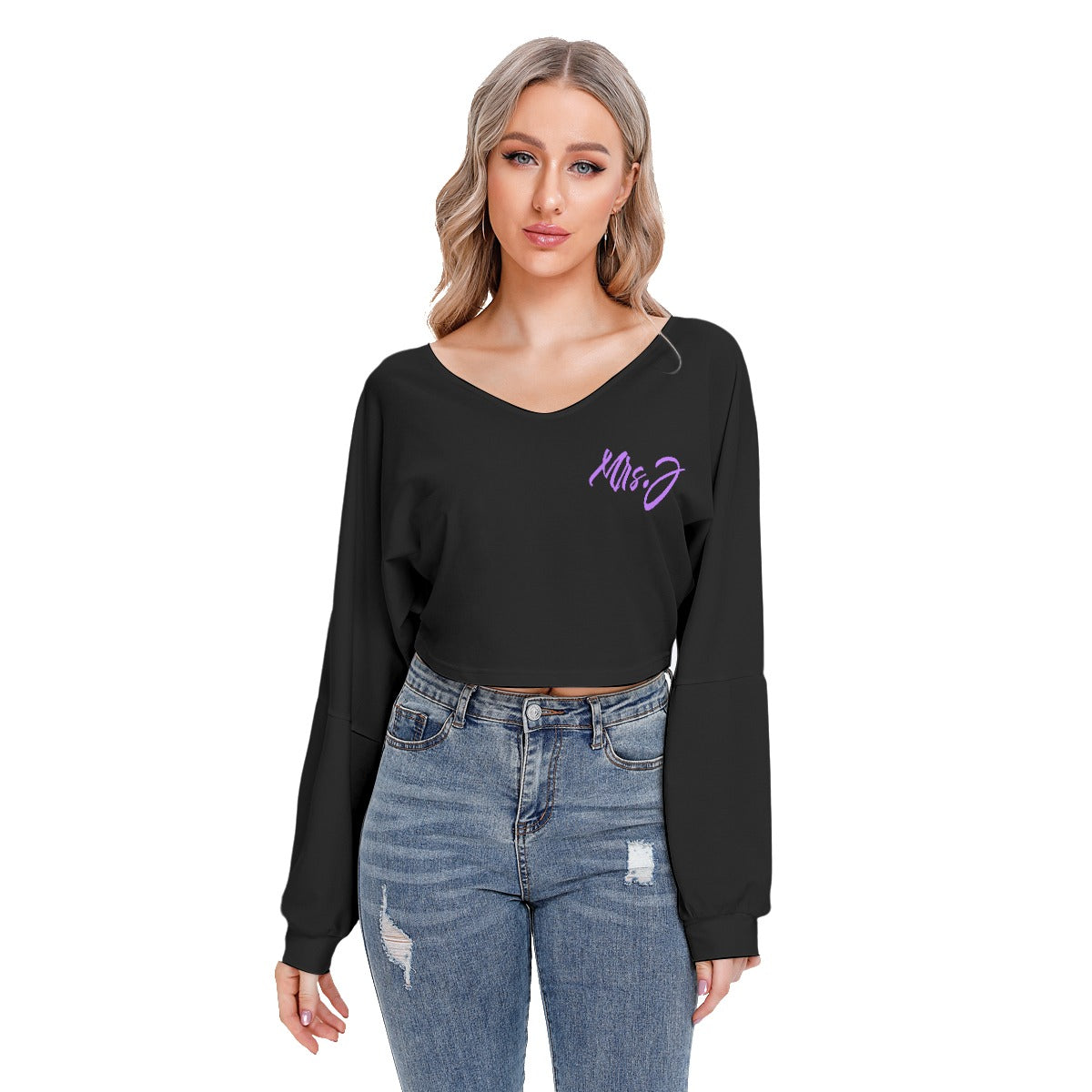 Big Jason Women's All Over Print Drop Shoulder Sweatshirt