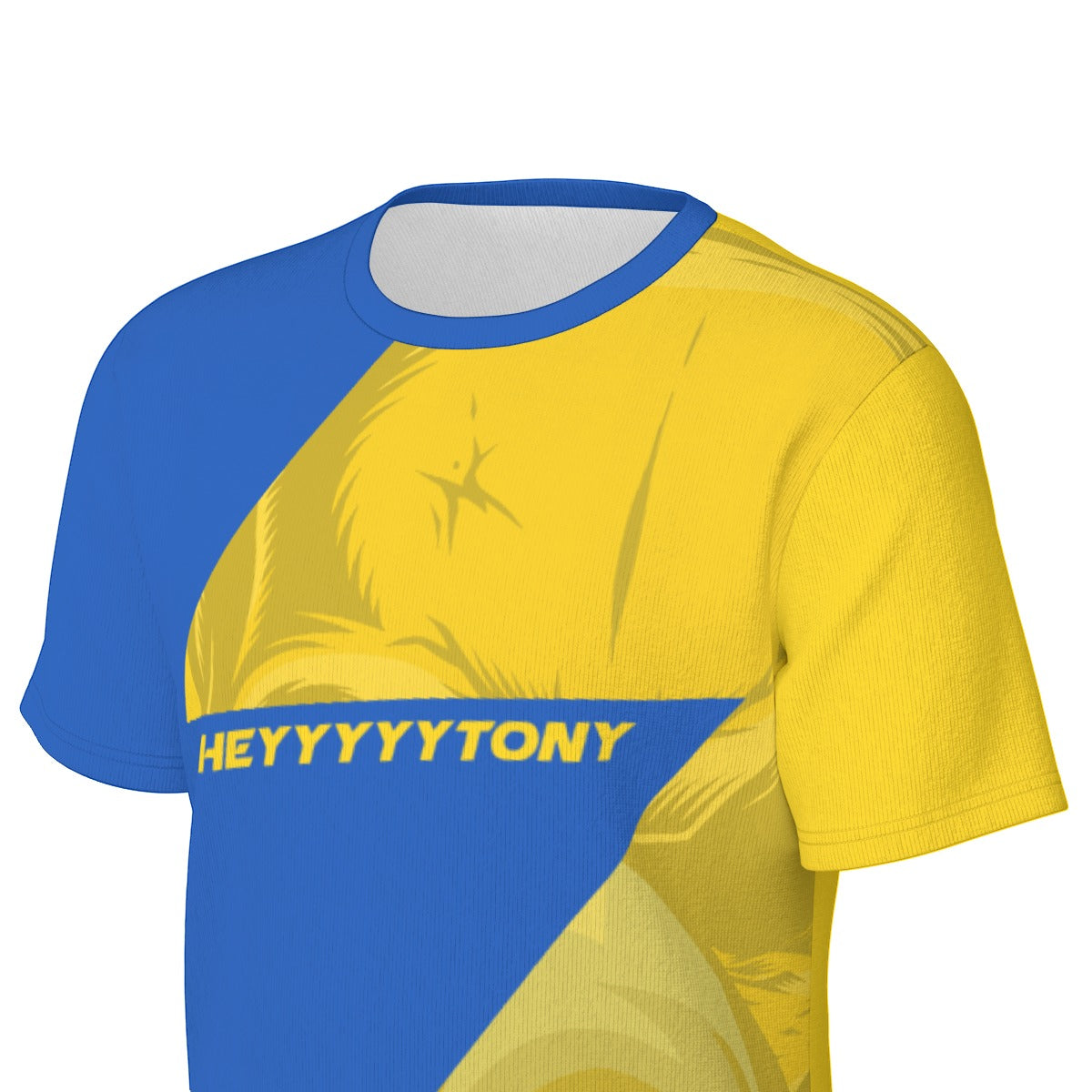 Men's HeyyyyyTony 'Electric' Cotton O-Neck T-Shirt