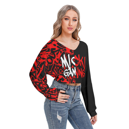 Micki Gaming Women's AOP Drop Shoulder Sweatshirt