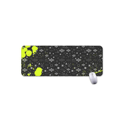 GU 'Gaming Icons' Green Splash Large Mouse Pad