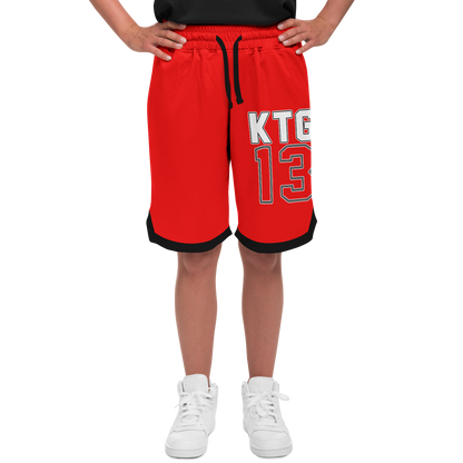KTG13 TV Red Basketball Shorts