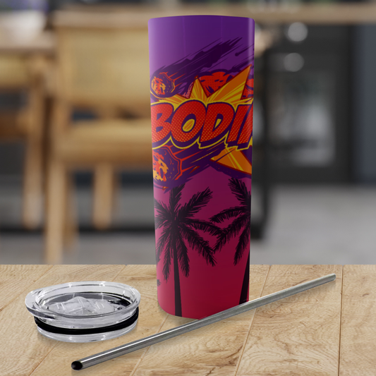 Tbodin Gaming 20oz Glitter Tumbler With Straw