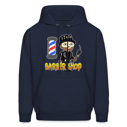 Barber Shop Unisex Hoodie - navy