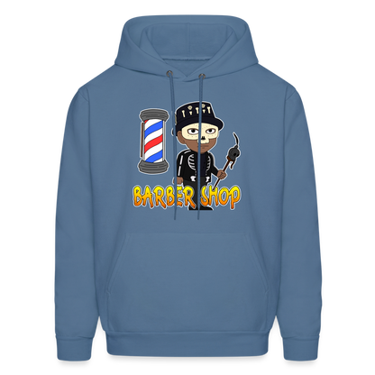 Barber Shop Unisex Hoodie - denim blue