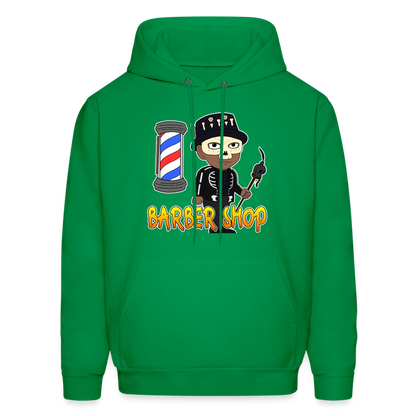 Barber Shop Unisex Hoodie - kelly green