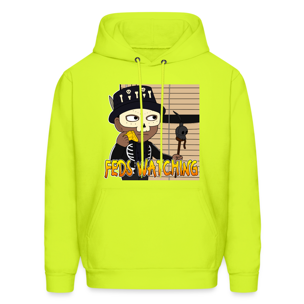 Feds Watching Unisex Hoodie - safety green