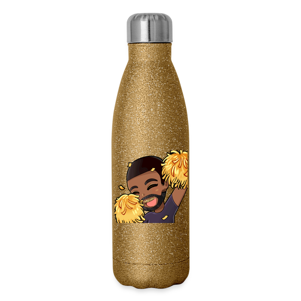 Kendrisite Insulated Stainless Steel Water Bottle - gold glitter