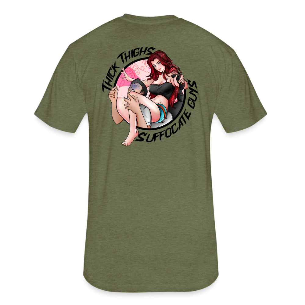 ItsLynxie Unisex Fitted T-Shirt - heather military green