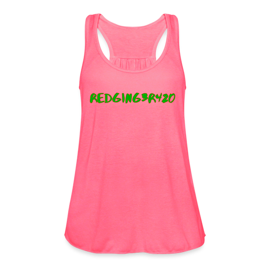 RedGinger420 Women's Flowy Tank - neon pink
