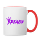Breakin Accent Mug - white/red