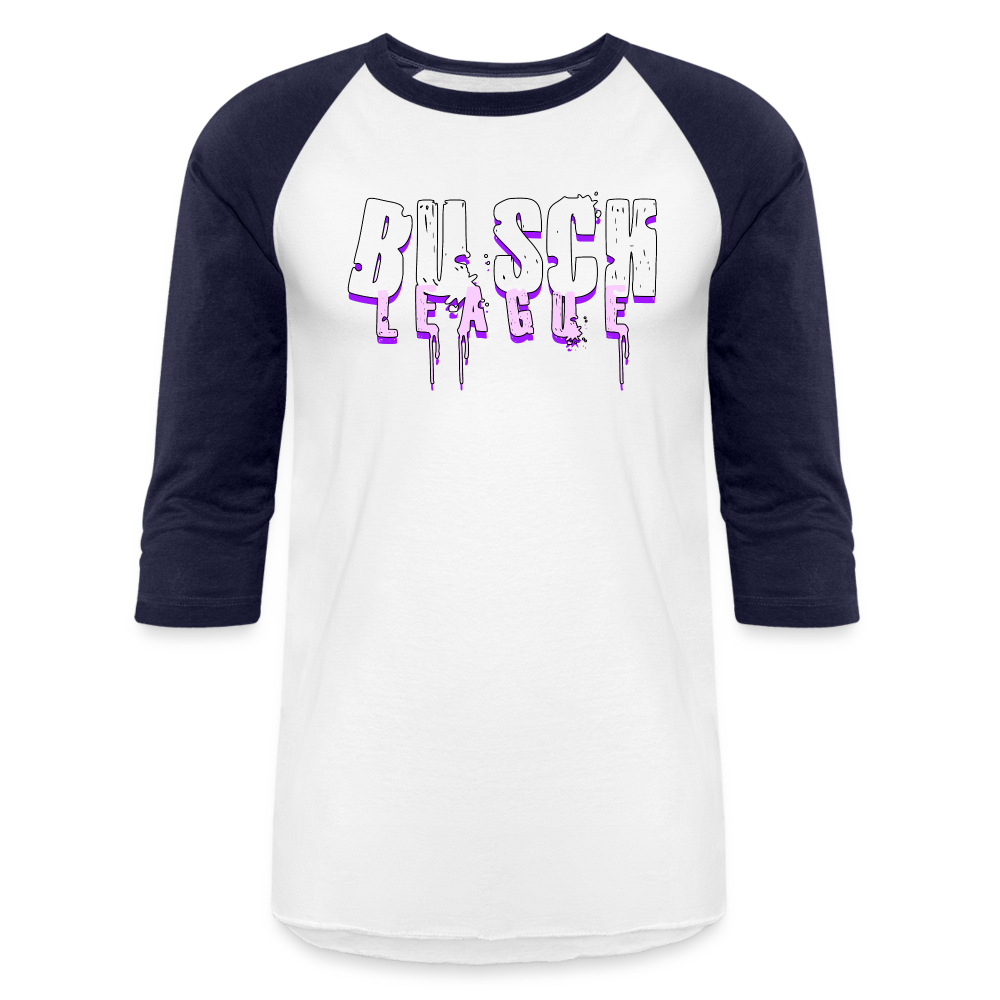Buschwhacker Unisex Baseball T-Shirt - white/navy