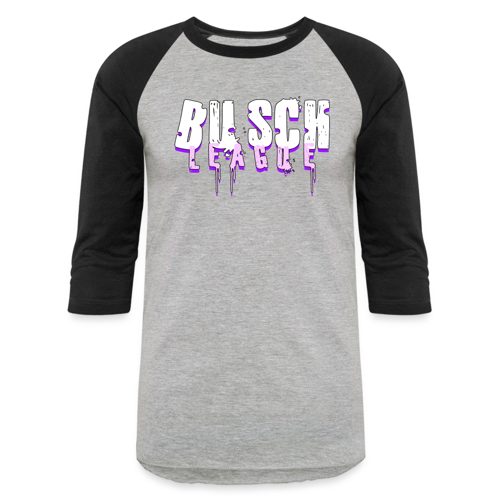 Buschwhacker Unisex Baseball T-Shirt - heather gray/black