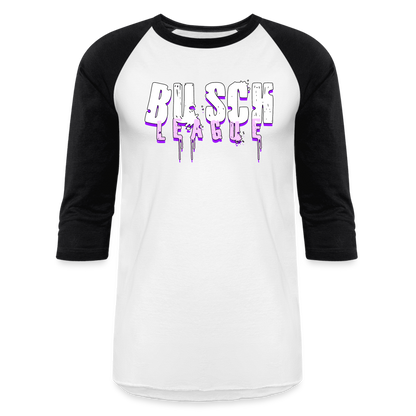 Buschwhacker Unisex Baseball T-Shirt - white/black