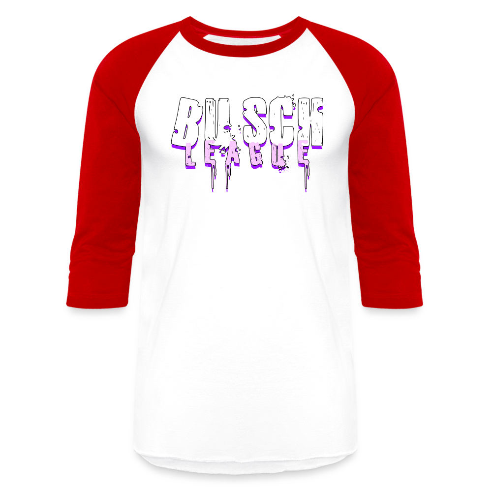 Buschwhacker Unisex Baseball T-Shirt - white/red