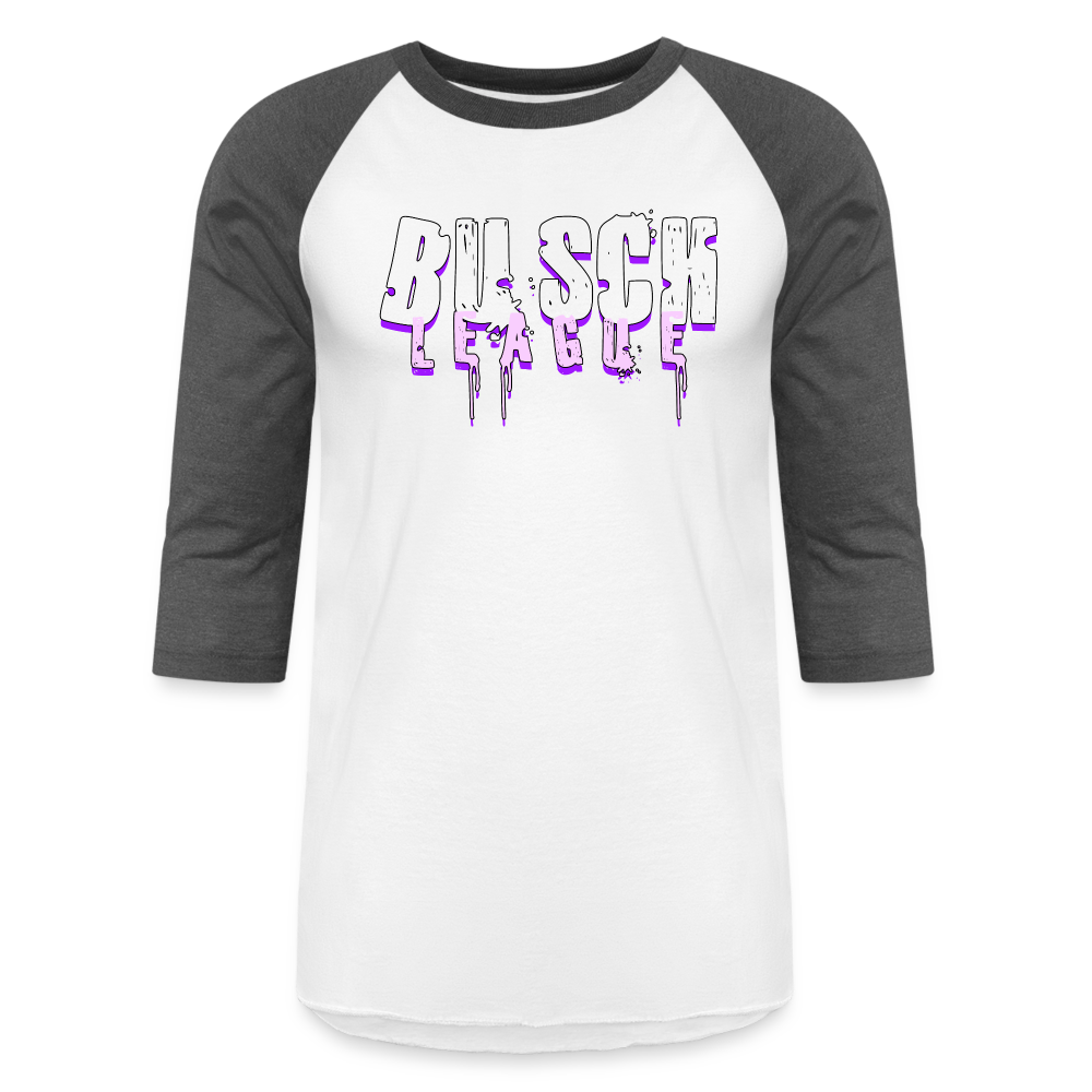 Buschwhacker Unisex Baseball T-Shirt - white/charcoal