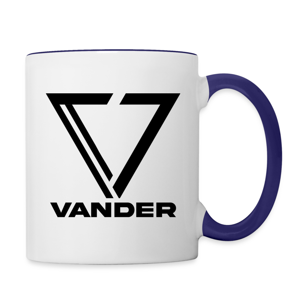 Vander Accent Mug - white/cobalt blue