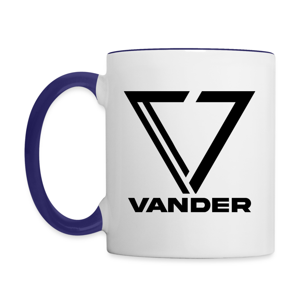 Vander Accent Mug - white/cobalt blue