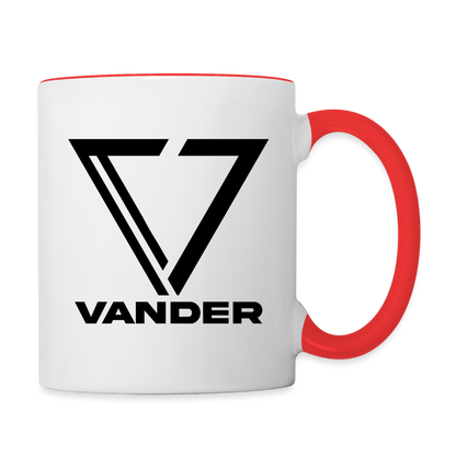 Vander Accent Mug - white/red