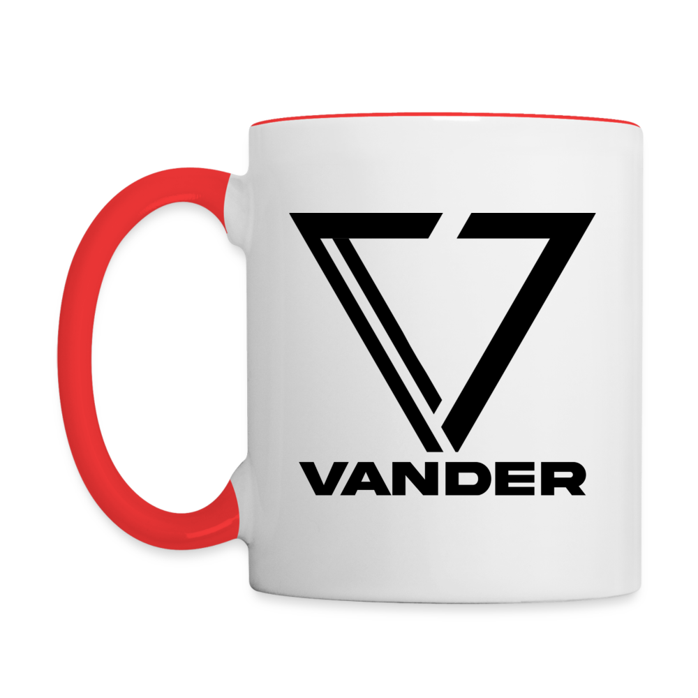 Vander Accent Mug - white/red
