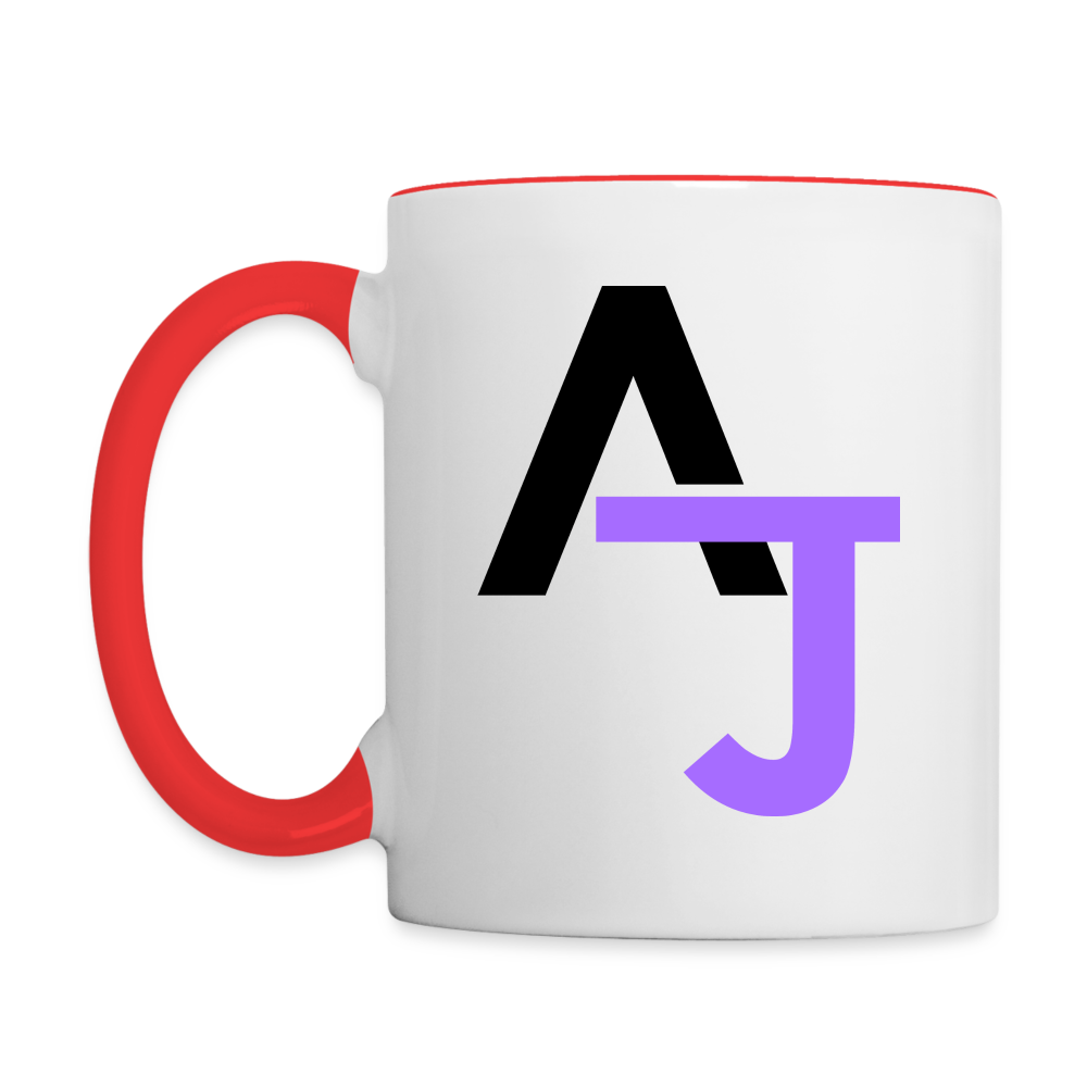 Ajestic Accent Mug - white/red