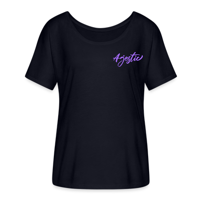 Ajestic Women's Flowy T-Shirt - midnight navy