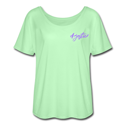 Ajestic Women's Flowy T-Shirt - mint green