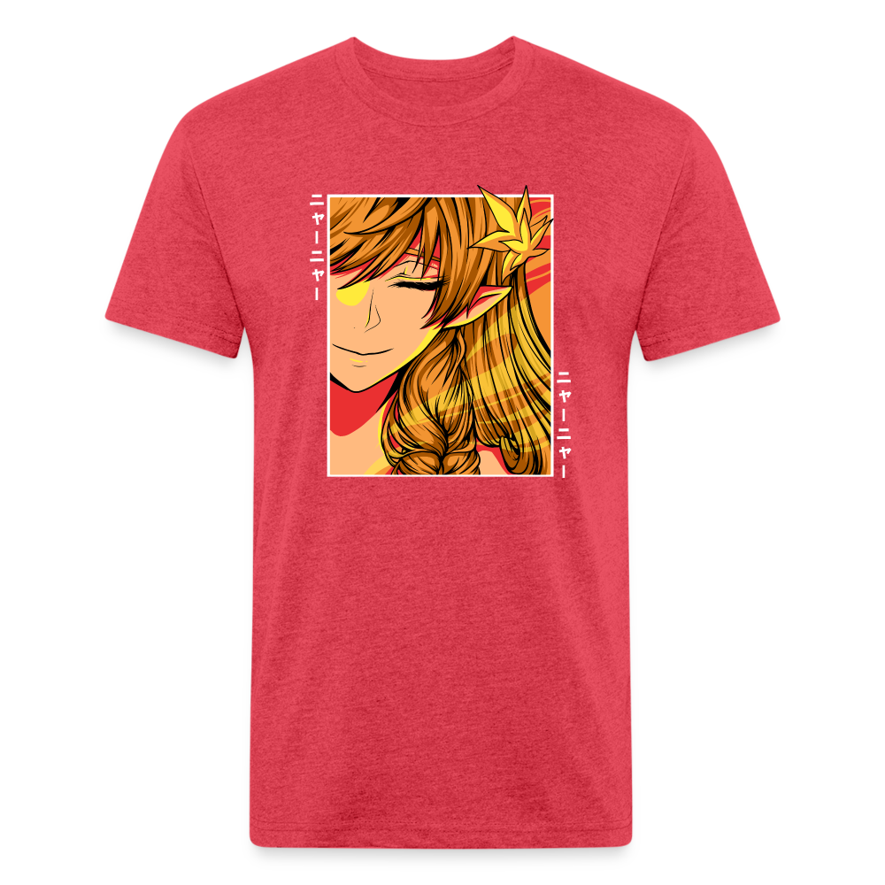 Lady Nostia Unisex Fitted T-Shirt - heather red