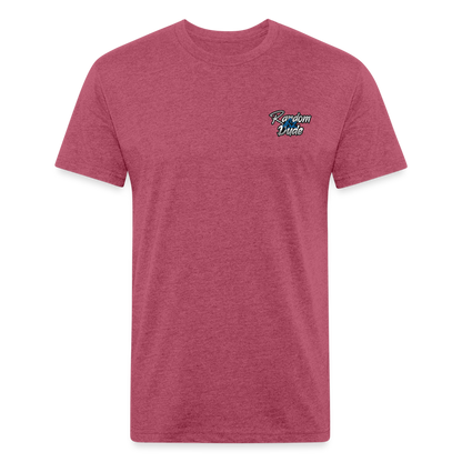 RAD Fitted Cotton/Poly T-Shirt by Next Level - heather burgundy