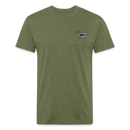 RAD Fitted Cotton/Poly T-Shirt by Next Level - heather military green