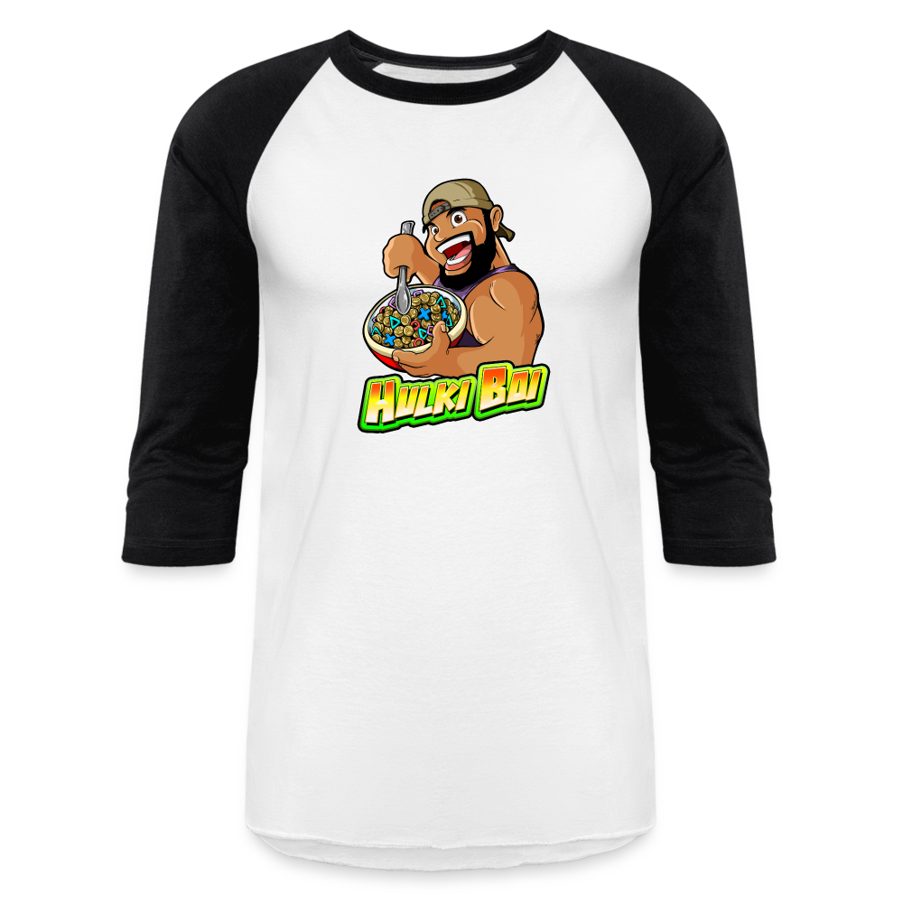 Hulki Boi Baseball T-Shirt - white/black