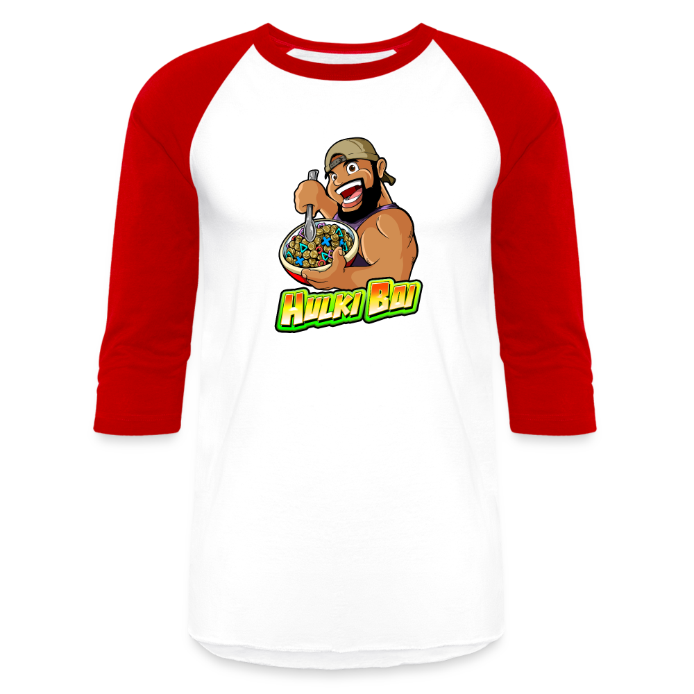 Hulki Boi Baseball T-Shirt - white/red