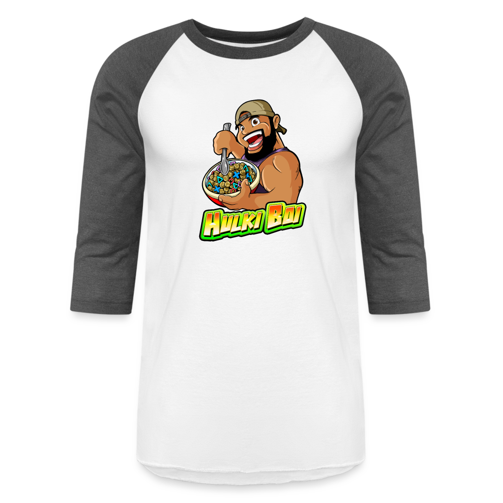 Hulki Boi Baseball T-Shirt - white/charcoal