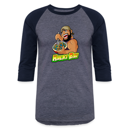 Hulki Boi Baseball T-Shirt - heather blue/navy